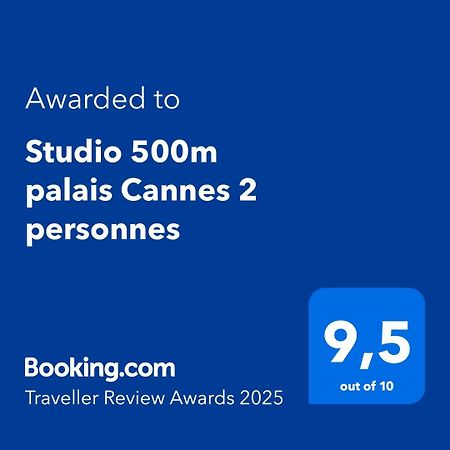 Studio 500M Palais Cannes 2 Personnes Extérieur photo